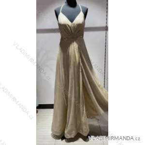 Šaty dlhé elegantné spoločenské na ramienka dámske (S/M ONE SIZE) TALIANSKA MÓDA FMPRP23C9326