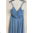 Šaty dlhé elegantné na ramienka dámske (S/M ONE SIZE) TALIANSKA MÓDA FMPRP23JR19035