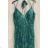 Šaty dlhé elegantné spoločenské na ramienka dámske (S/M ONE SIZE) TALIANSKA MÓDA FMPRP23DF9116-1