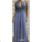 Šaty dlhé elegantné spoločenské bez rukávov dámske (S/M ONE SIZE) TALIANSKA MÓDA FMPRP23DF8657-1