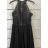 Šaty dlhé elegantné spoločenské bez rukávov dámske (S/M ONE SIZE) TALIANSKA MÓDA FMPRP23JR-17611