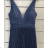 Šaty dlhé elegantné spoločenské na ramienka dámske (S/M ONE SIZE) TALIANSKA MÓDA FMPRP23HM2251