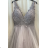 Šaty dlhé elegantné spoločenské na ramienka dámske (S/M ONE SIZE) TALIANSKA MÓDA FMPRP23DF8861