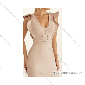 Šaty elegantné bez rukávov dámske (S/M ONE SIZE) TALIANSKA MÓDA FMPRP23MCY3518