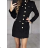 Šaty elegantný dlhý rukáv dámske (S/M ONE SIZE) TALIANSKA MÓDA FMPRP23VMC1451