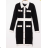 Šaty elegantný dlhý rukáv dámske (S/M ONE SIZE) TALIANSKA MÓDA FMPRP23DPU415-5