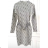 Šaty elegantný dlhý rukáv dámske (S/M ONE SIZE) TALIANSKA MÓDA FMPRP23MC1700