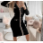 Šaty elegantný dlhý rukáv dámske (S/M ONE SIZE) TALIANSKA MÓDA FMPRP23DPU419