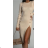 Šaty elegantný dlhý rukáv dámske (S/M ONE SIZE) TALIANSKA MÓDA FMPRP23824