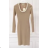 Šaty elegantný dlhý rukáv dámske (S/M ONE SIZE) TALIANSKA MÓDA FMPRP231416