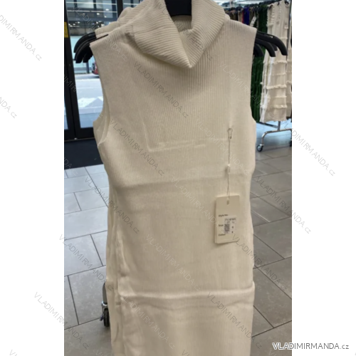 Šaty s rolákom bez rukávu dámske (S/M ONE SIZE) TALIANSKA MÓDA FMPRP23MCY03079
