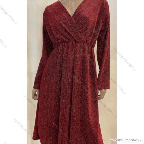 Šaty dlhý rukáv dámske (S/M ONE SIZE) TALIANSKA MÓDA FMPRP2333261