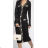 Šaty elegantný dlhý rukáv dámske (S/M ONE SIZE) TALIANSKA MÓDA FMPRP23DPU408