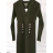 Šaty elegantný dlhý rukáv dámske (S/M ONE SIZE) TALIANSKA MÓDA FMPRP23MO1235