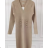 Šaty elegantný dlhý rukáv dámske (S/M ONE SIZE) TALIANSKA MÓDA FMPRP23MO1235