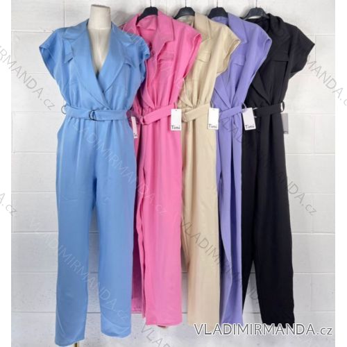 Overal dlhý krátky rukáv dámsky (S/M ONE SIZE) TALIANSKA MÓDA IMPBB23C23864