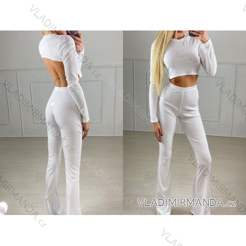Top croptop dlhý rukáv dámsky (S/M ONE SIZE) TALIANSKA MÓDA IMPBB23A11598