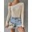 Sveter dlhý rukáv dámsky (S/M ONE SIZE) TALIANSKA MÓDA IMPBB23Y23172