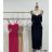 Šaty elegantné na ramienka dámske (S/M ONE SIZE) TALIANSKA MÓDA IMPGM231166