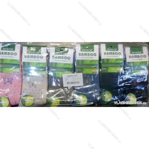 Ponožky slabé dámske bambusové zdravotný lem (35-41) AURA.VIA NZ030