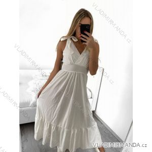 Šaty dlhé bez rukávu dámske (S/M ONE SIZE) TALIANSKA MÓDA IMWG221435