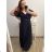 Šaty spoločenské elegantné šifónové krátky rukáv dámske nadrozmer (XL/2XL ONE SIZE) TALIANSKA MÓDA IMM22ZO9014/DU XL/2XL staroružová