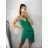 Šaty elegantné mini na ramienka dámske (S/M ONE SIZE) TALIANSKA MÓDA IM322105 červená S/M