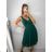 Šaty elegantné spoločenské na ramienka dámske (S/M ONE SIZE) TALIANSKA MÓDA IMPSH2480565 Čierna S/M