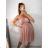 Šaty elegantné spoločenské na ramienka dámske (S/M ONE SIZE) TALIANSKA MÓDA IMPSH23ROMA