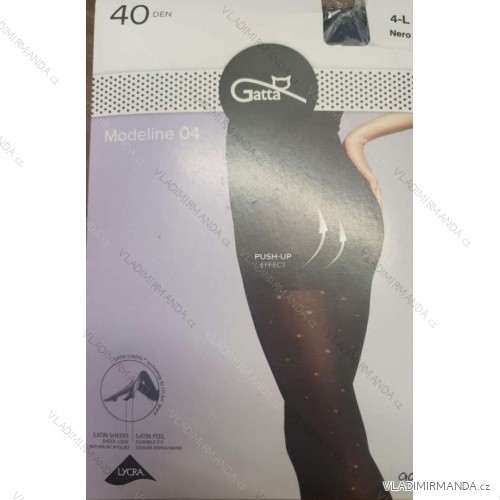 Pančucháče dámske 20DEN (S,M,L,XL) DPP GATTA GATT22MODELINE čierna 2