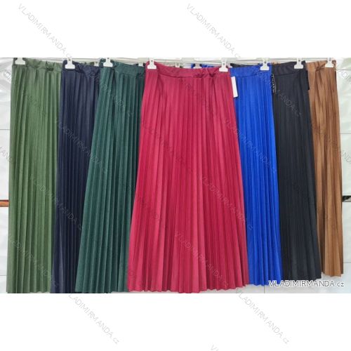 Sukňa dlhá skladaná dámska (S/M ONE SIZE) TALIANSKA MÓDA IMWD23102