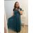 Šaty plesové elegantné spoločenské rukáv dámske nadrozmer (L/XL ONE SIZE) TALIANSKA MÓDA IMM23FRANCESCA