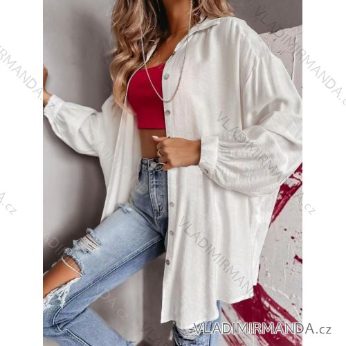 Košeľa dlhý rukáv dámske (S/M ONE SIZE) TALIANSKA MÓDA IMWE23117