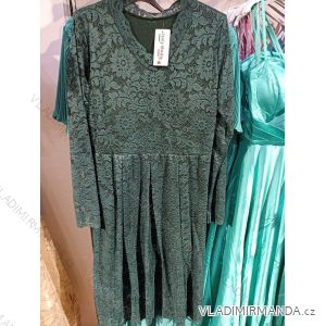 Šaty krajkované dlhý rukáv dámske (S/M ONE SIZE) TALIANSKA MÓDA IMH23011