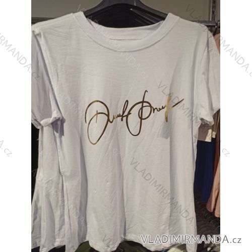Tričko krátky rukáv dámske (S/M ONE SIZE) TALIANSKA MÓDA IMH23016