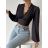 Top/blúzka dlhý rukáv dámske (S/M ONE SIZE) TALIANSKA MÓDA IMM23LS26879
