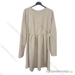 Šaty teplé dlhý rukáv dámske (S/M ONE SIZE) TALIANSKA MÓDA IMD22999/DU