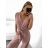Overal společenský na ramínka dámské (S/M ONE SIZE) ITALSKÁ MÓDA IMPSH243096 svetlozelená S / M