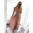 Šaty dlhé spoločenské elegantné bez rukávov dámske (S/M ONE SIZE) TALIANSKA MÓDA IMPSH243598 biela S / M