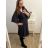 Šaty spoločenské elegantné šifónové krátky rukáv dámske nadrozmer (XL/2XL ONE SIZE) TALIANSKA MÓDA IMM23LISA