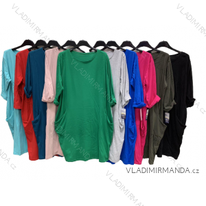 Šaty oversize dlhý rukáv dámske (L/XL ONE SIZE) TALIANSKA MóDA IMC23029