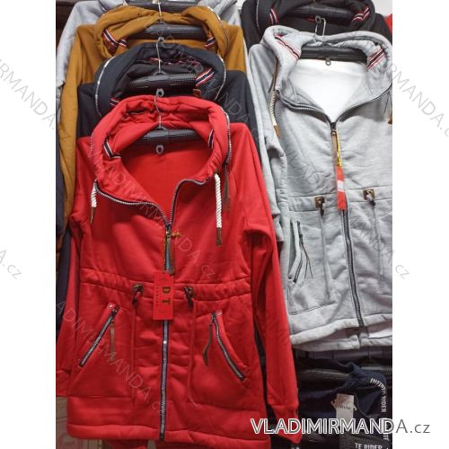 Mikina na zips s kapucňou dlhý rukáv dámska (M-2XL) DT FASHION DTF23DT-1007