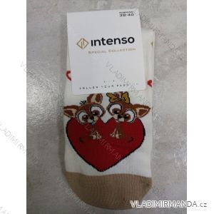 Ponožky veselé slabé valentínske dámske (35-37, 38-40) POLSKÁ MÓDA DPP23003
