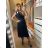 Šaty elegantné tilové krátke bez rukávov spoločenské dámske (S/M ONE SIZE) TALIANSKA MÓDA IMM23FL9665/DU biela