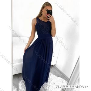 Šaty elegantné spoločenské na ramienka dámske (S/M ONE SIZE) TALIANSKA MÓDA IMPSH2480668