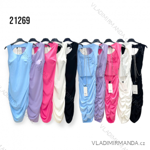 Šaty bez rukávov dámske (S/M ONE SIZE) TALIANSKA MÓDA IMPHD2321268