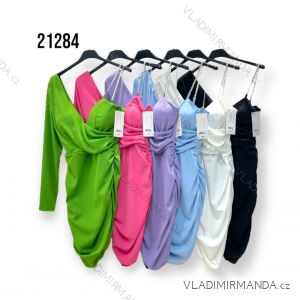 Šaty dlhý rukáv dámske (S/M ONE SIZE) TALIANSKA MÓDA IMPHD2321284