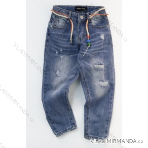 Nohavice jeans detské dorast dievčenské (4-12 rokov) TALIANSKA MÓDA IMPWK23N-616