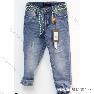 Nohavice jeans detské dorast dievčenské (4-12 rokov) TALIANSKA MÓDA IMPWK23N-628