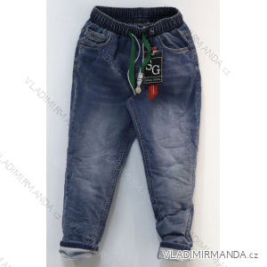 Nohavice jeans dorast dievčenské (10-16 rokov) TALIANSKA MÓDA IMPWK23N-621